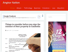 Tablet Screenshot of angkornation.com